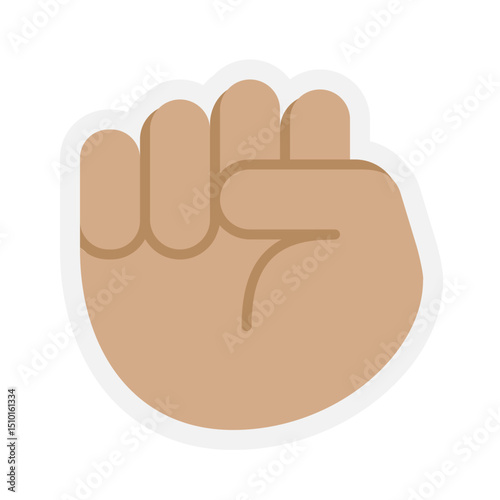 Raised Fist Medium Skin Tone