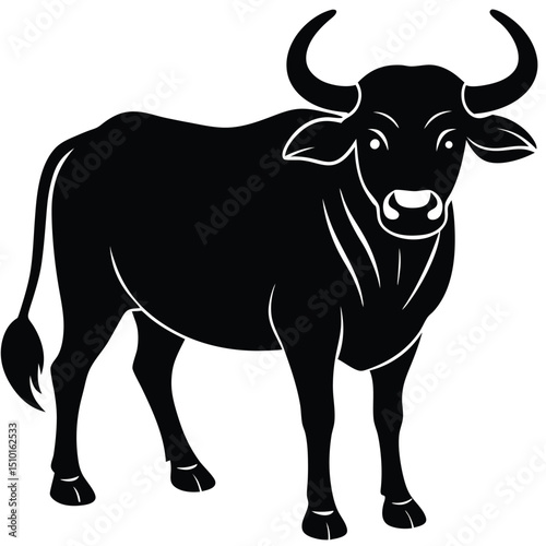 water buffalo vector sihouette