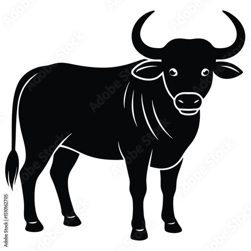water buffalo vector sihouette