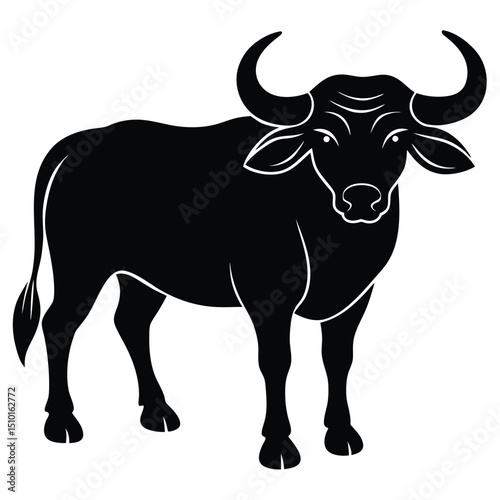 water buffalo vector sihouette
