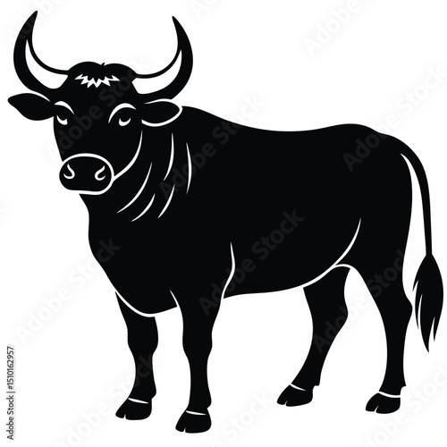 water buffalo vector sihouette