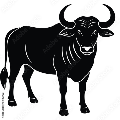 water buffalo vector sihouette