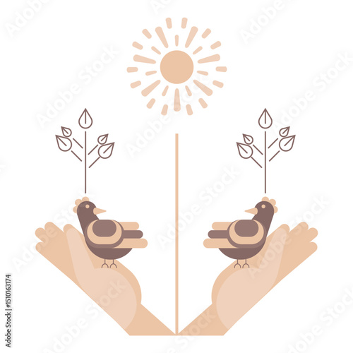 Psychological growth: the balance between strength and harmony in a relationship