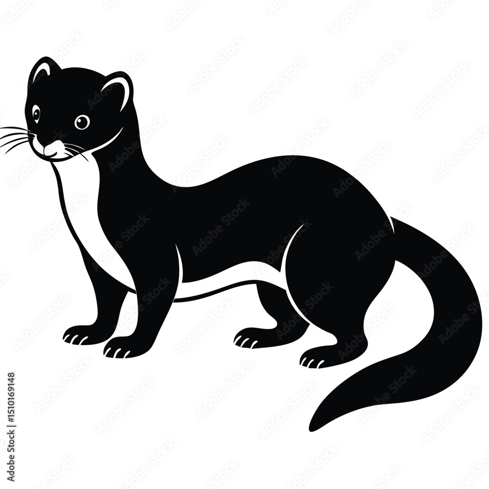 Fototapeta premium weasel vector