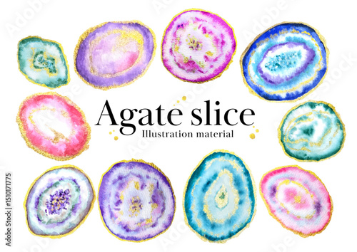 Agate slice material | Natural stone