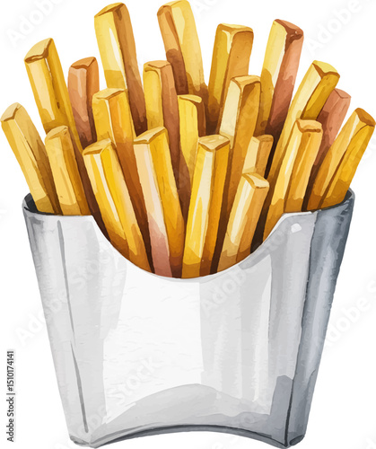 french fries with ketchup