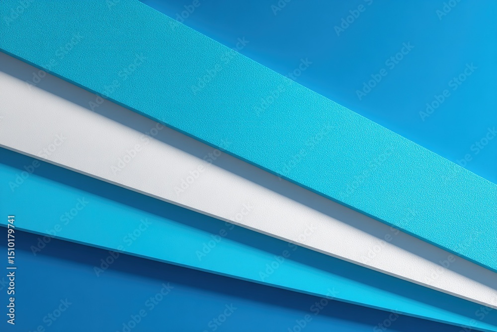 Fototapeta premium Colorful layered textures in shades of blue and white create a modern design ideal for creative projects and backgrounds