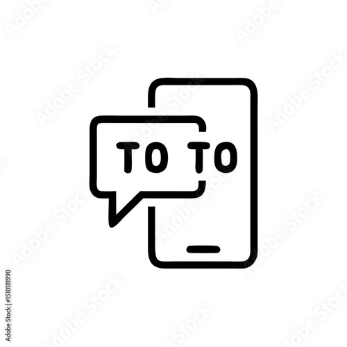 App displaying text-to-speech symbol on a smartphone screen  