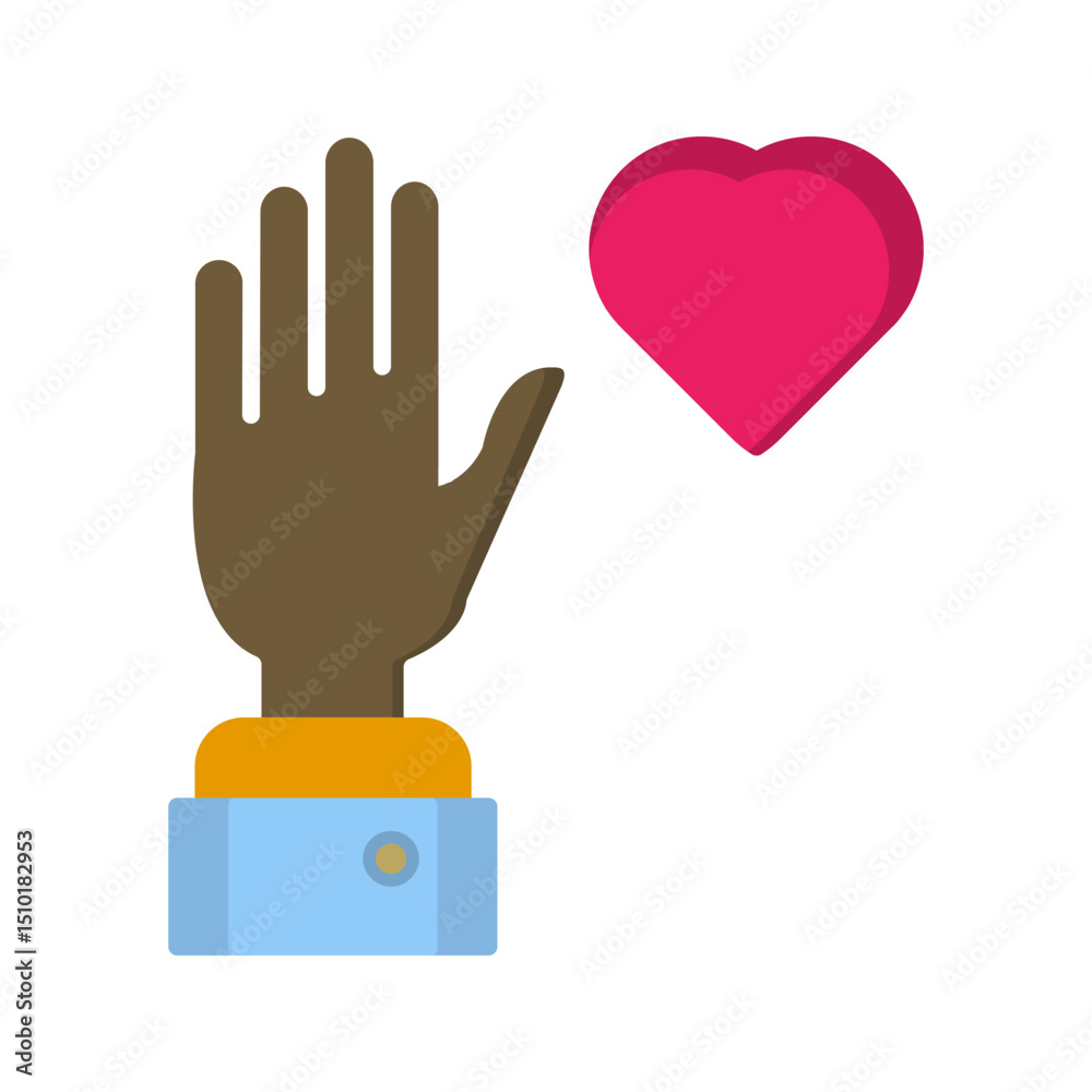 Obraz premium Volunteer Vector Icon