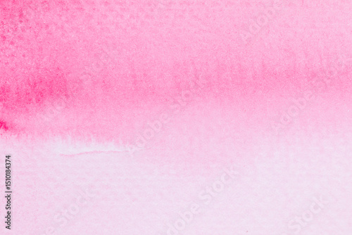 Pink water color background and copy space.