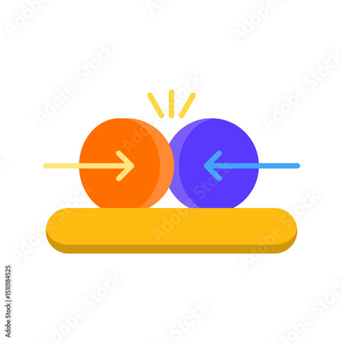 Collision Vector Icon