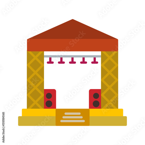 Stage Vector Icon