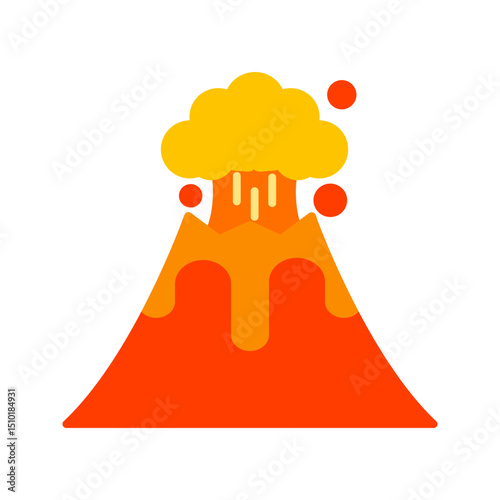 Volcano Vector Icon