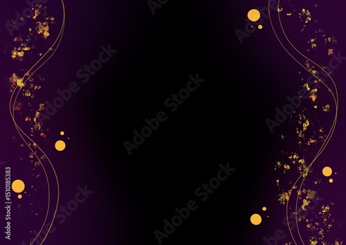 minimal abstract purple nebula galaxy background with flowing lines and sparkling stars cosmic space illustration 