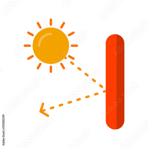 Specular Reflection Vector Icon