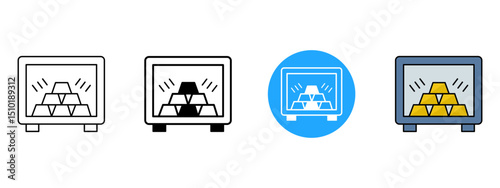 safe box Line, Glyph, Fill & Background Styles