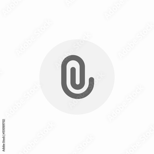 attachment button icon sign vector