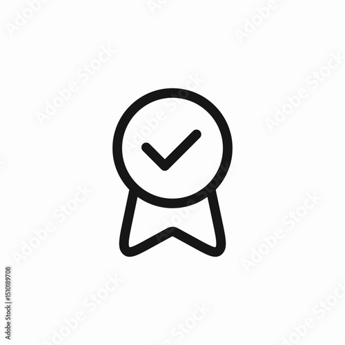 award badge icon sign vector