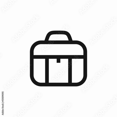 handbag case icon sign vector