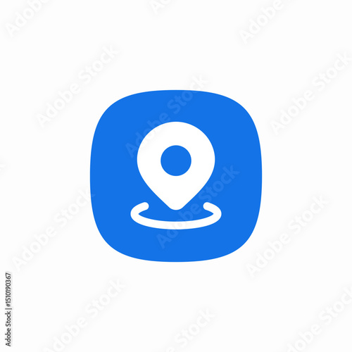neighbourhood location pin area icon sign vector