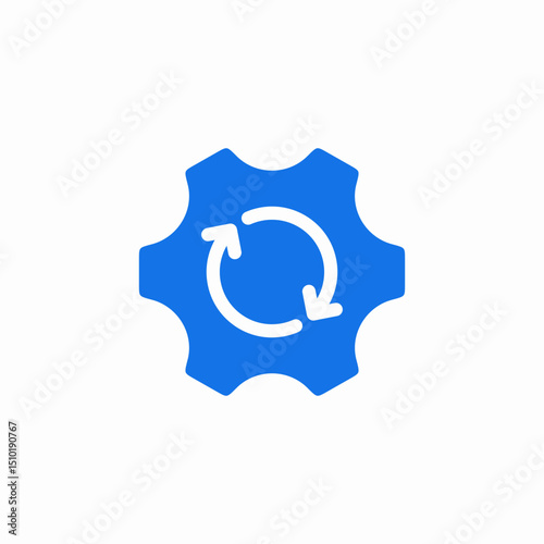 synchronization settings icon sign vector