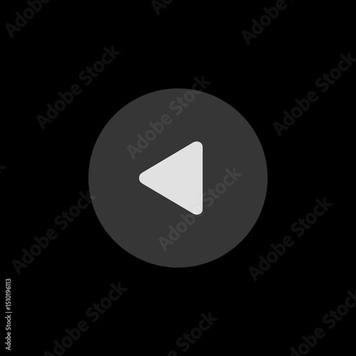 Left Triangle Circle Filled