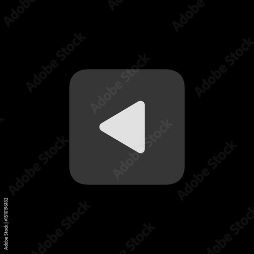 Left Triangle Square Filled