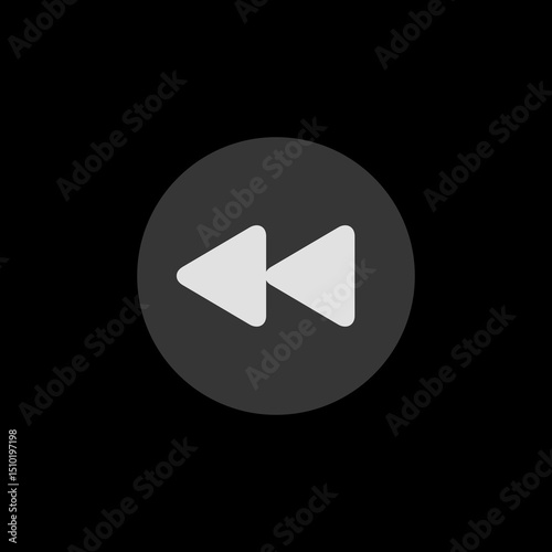 Backward Circle Filled Icon