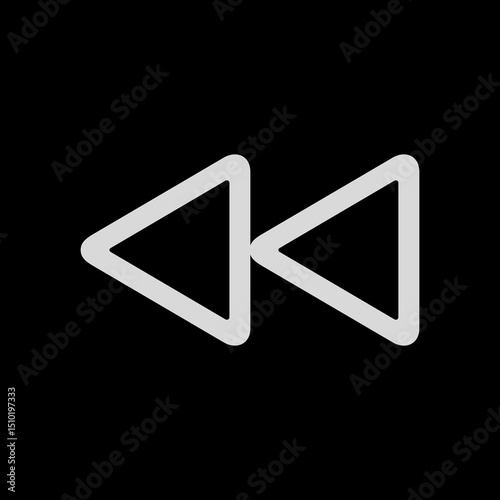 Backward Outline Icon