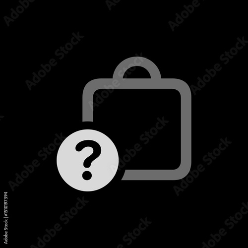 Shopping Bag Question Icon
