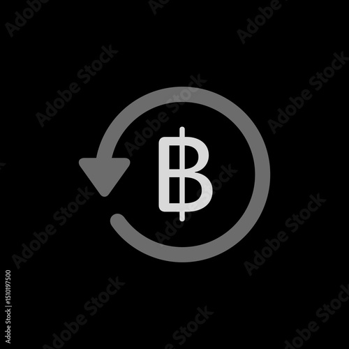 Baht Currency Exchange Icon