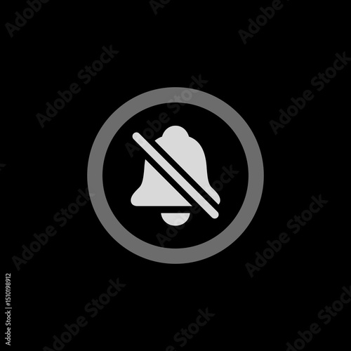 Muted Bell Badge Icon
