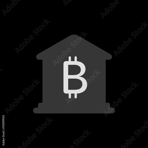 Bitcoin Bank Icon
