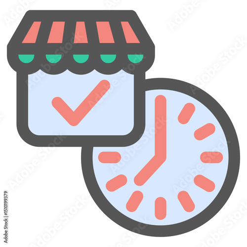 Shopping time icon