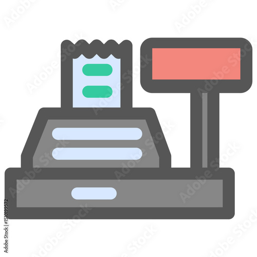 Cashier machine icon