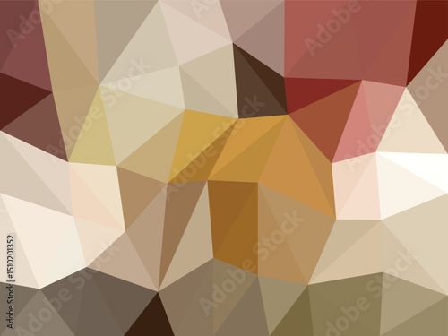 Earth Tone Polygon Abstract Background
