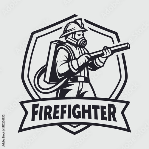 the firefighter vector