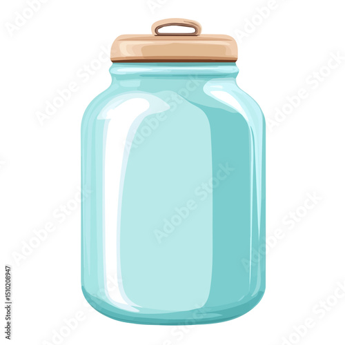 2D flat vector illustration of Milk Can, isolated on a white background.