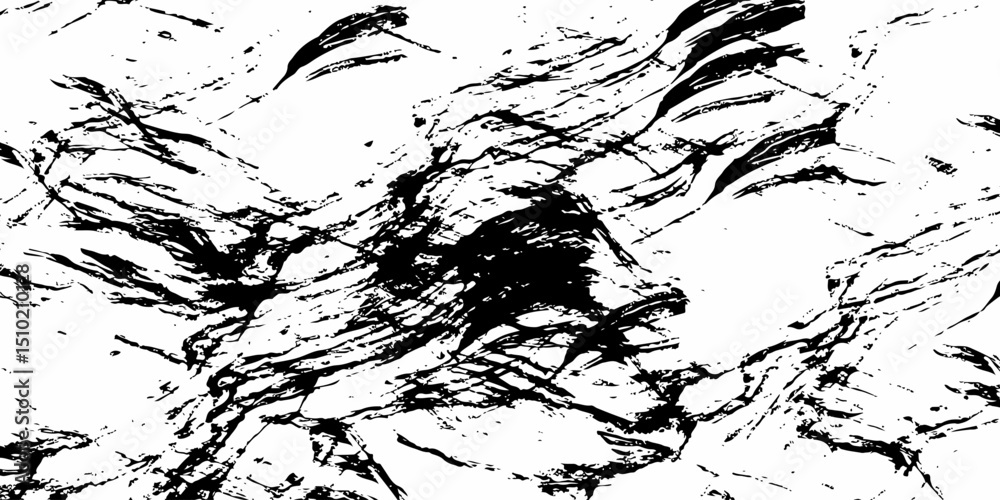 Naklejka premium grunge brush strokes texture scratches for wallpaper Vector black texture background