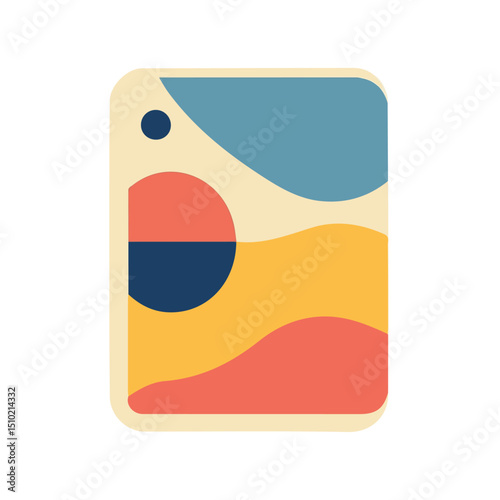 2D flat vector illustration of Playing Cards, isolated on a white background.