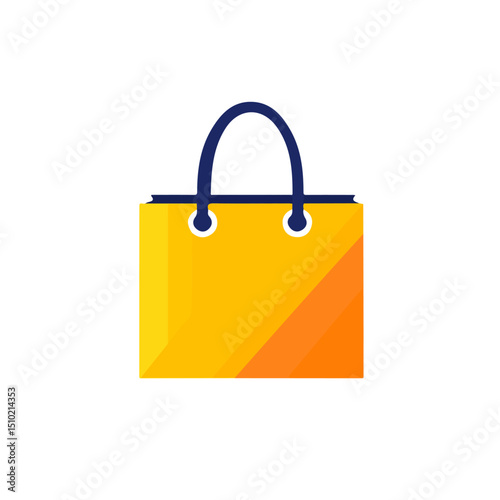 2D flat Online Shopping vector illustration, isolated on a white background.