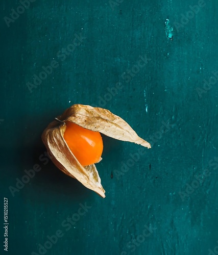 Fresh Fruit on Rustic Background