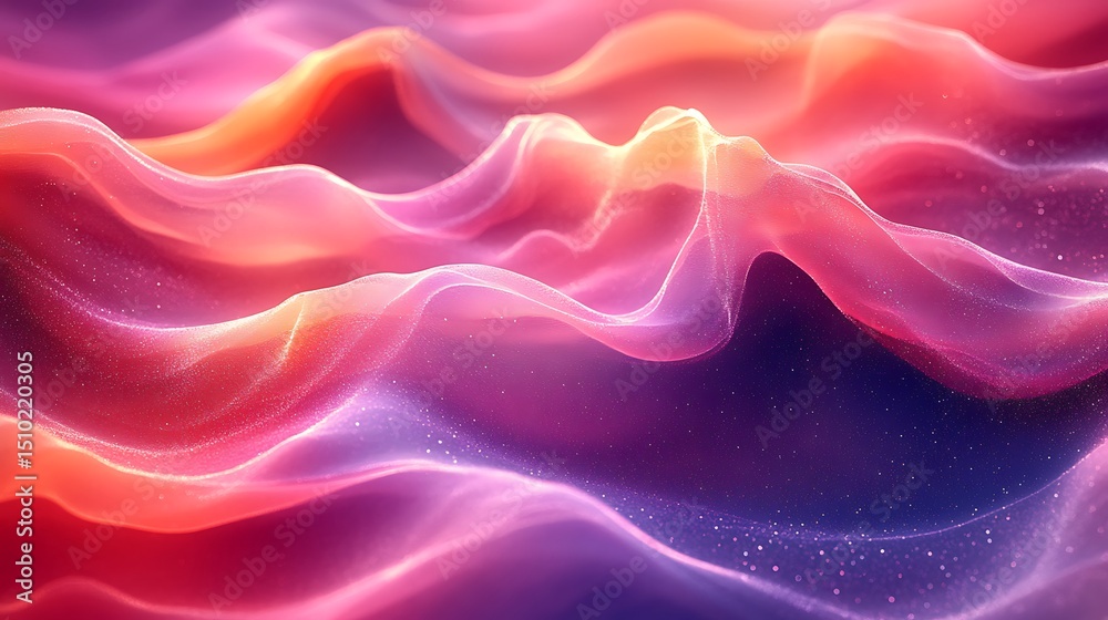 Obraz premium Abstract flowing vibrant colors ethereal wave design perfect for modern graphic art projects