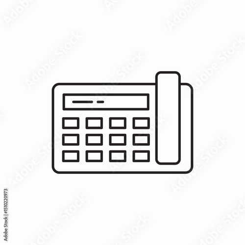 office phone icon vector sign