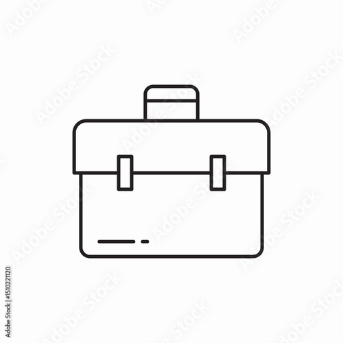 business briefcase work icon vector sign