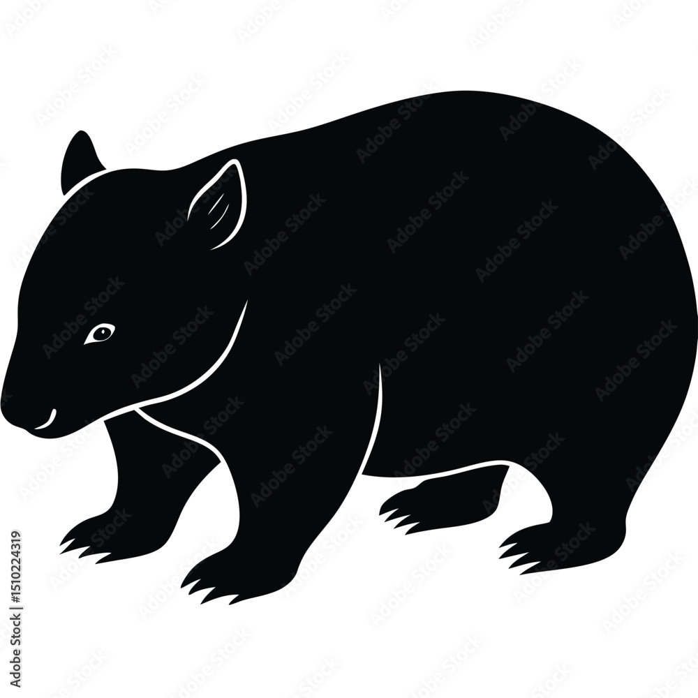 Obraz premium wombat vector