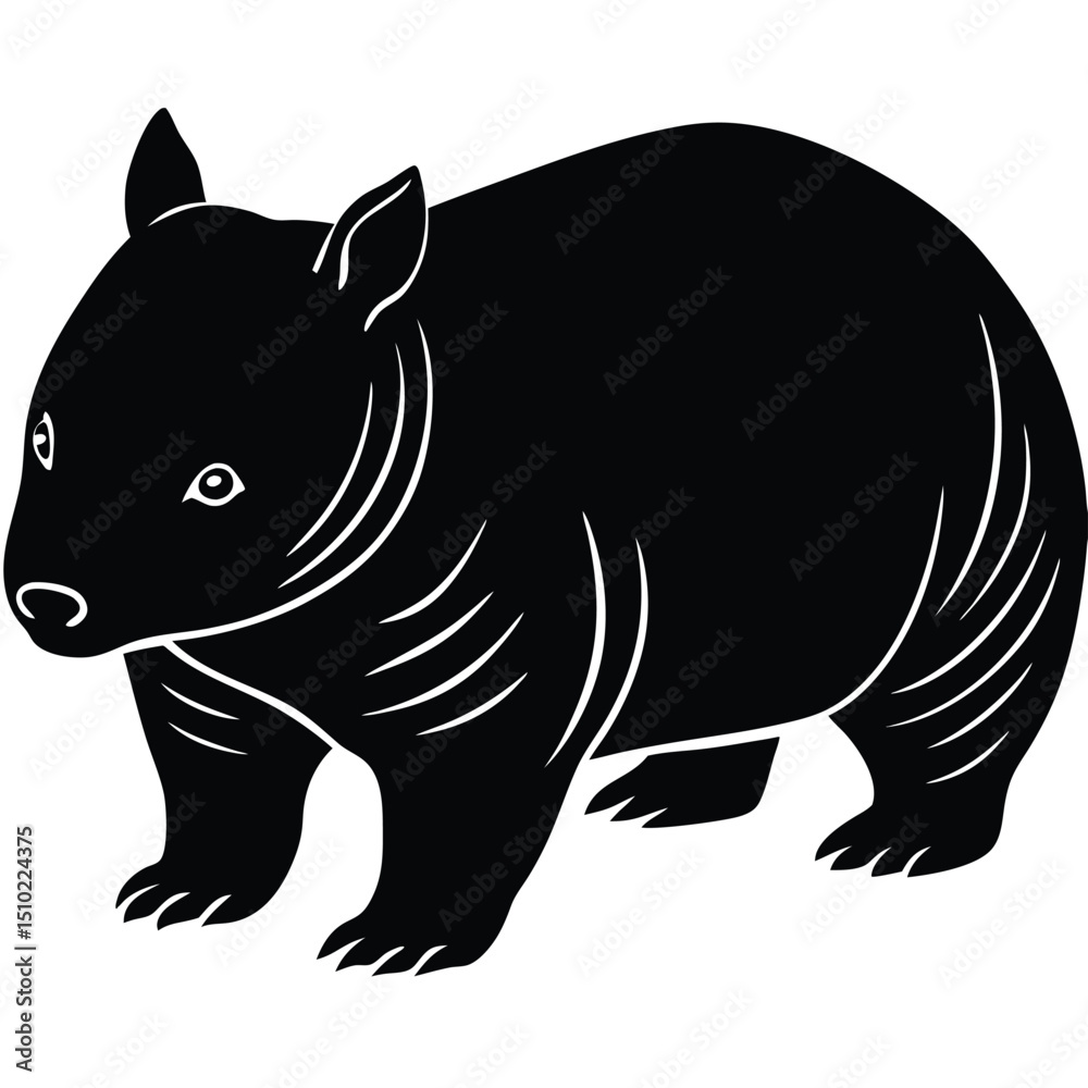 Fototapeta premium wombat vector