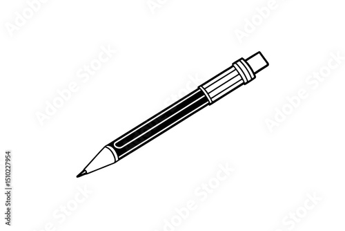 pen on white background