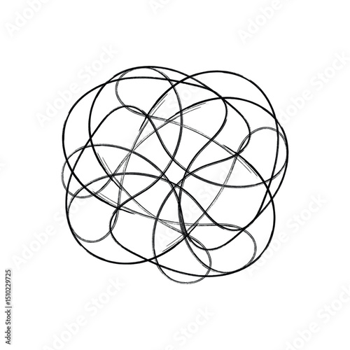 Complex Scribble Circle Patterns