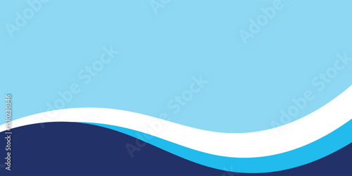 Sea waves layered vector background illustration and sea beach vector illustration.